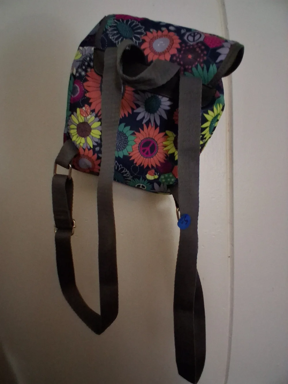 Floral Multi-Color Canvas Backpack - Lily Bloom